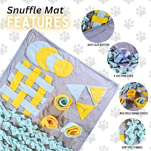 Miniatura 3 de AMISAN Alfombrilla para olfatear para perros con alfombrilla para lamer y juguete de felpa para perro, alfombrilla de enriquecimiento para olfatear