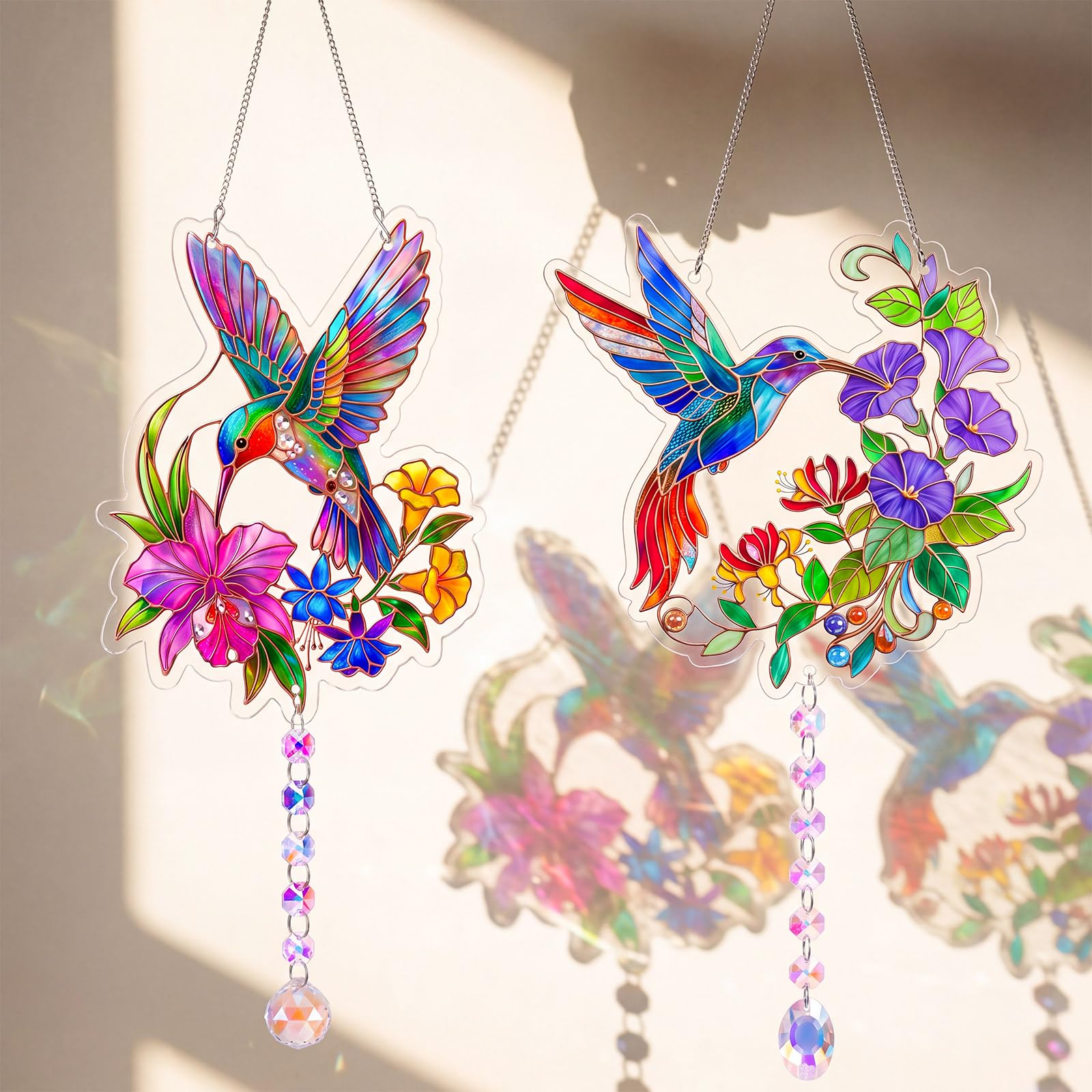36 pz Suncatchers artigianato kit fai da te arte pittura macchiata