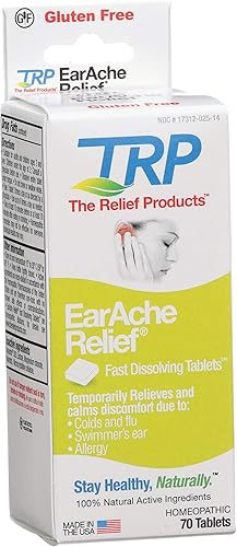The Relief Products - Alivio del dolor de oído, ingredientes activos 100% naturales, alivia las molestias, la picazón, el dolor y la sensibilidad,