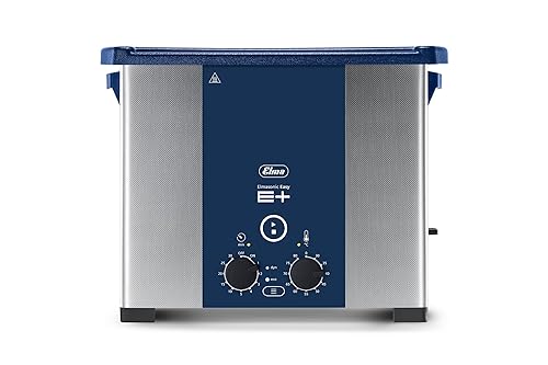 Miniatura 3 de Elmasonic Limpiador ultrasónico de mesa, para joyería, utensilios odontológicos o de laboratorio, con modo de limpieza profunda a pulso., 1