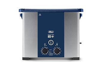 Elmasonic 111 8895-101 EP100H Ultrasonic Cleaner for Jewelry, Lab/Dental Cleaning with Deep Clean Dynamic Mode & Gentle Eco Mode, Heater/Timer, 2.5 gal Tank Capacity