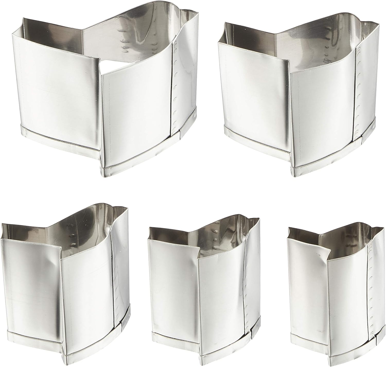 Endoshoji BNK09010 Professional Hand Made Die Cutters, Set of 5, 18-8 Stainless Steel, Made in Japan