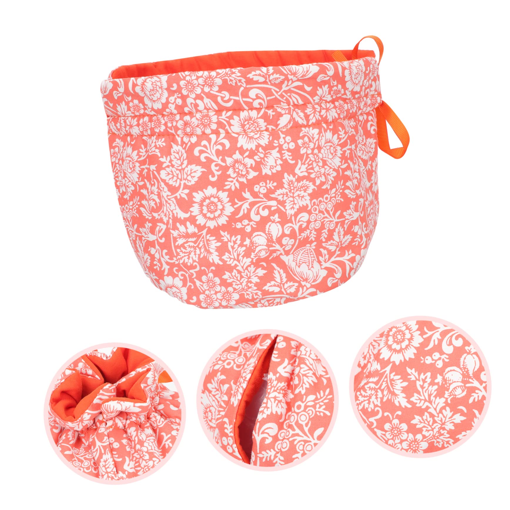 Amosfun 3 Pièces couverture d'isolation de théière Cosy à thé imprimé chauffe-thé douillet Housse de théière Housses de théière isolantes Chauffage théière bouilloire couvre-théière coton