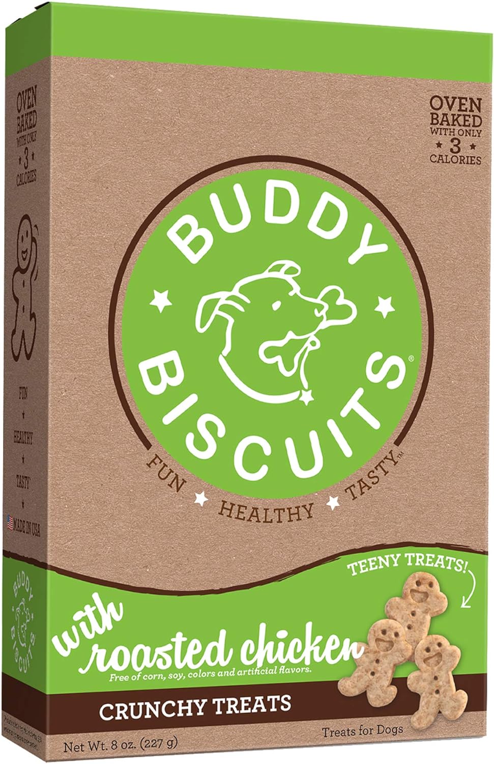 Cloud Star Itty Bitty Buddy Biscuits Dog Treats, 8oz Box, Roasted