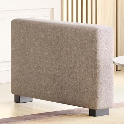 Centre Wells Solid Wood Fabric Sofa Arm – Beige