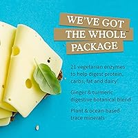 Vista 4 de Garden of Life 21 poderosas enzimas digestivas con papaína, bromelina, lipasa, jengibre, cúrcuma para una digestión completa de proteínas