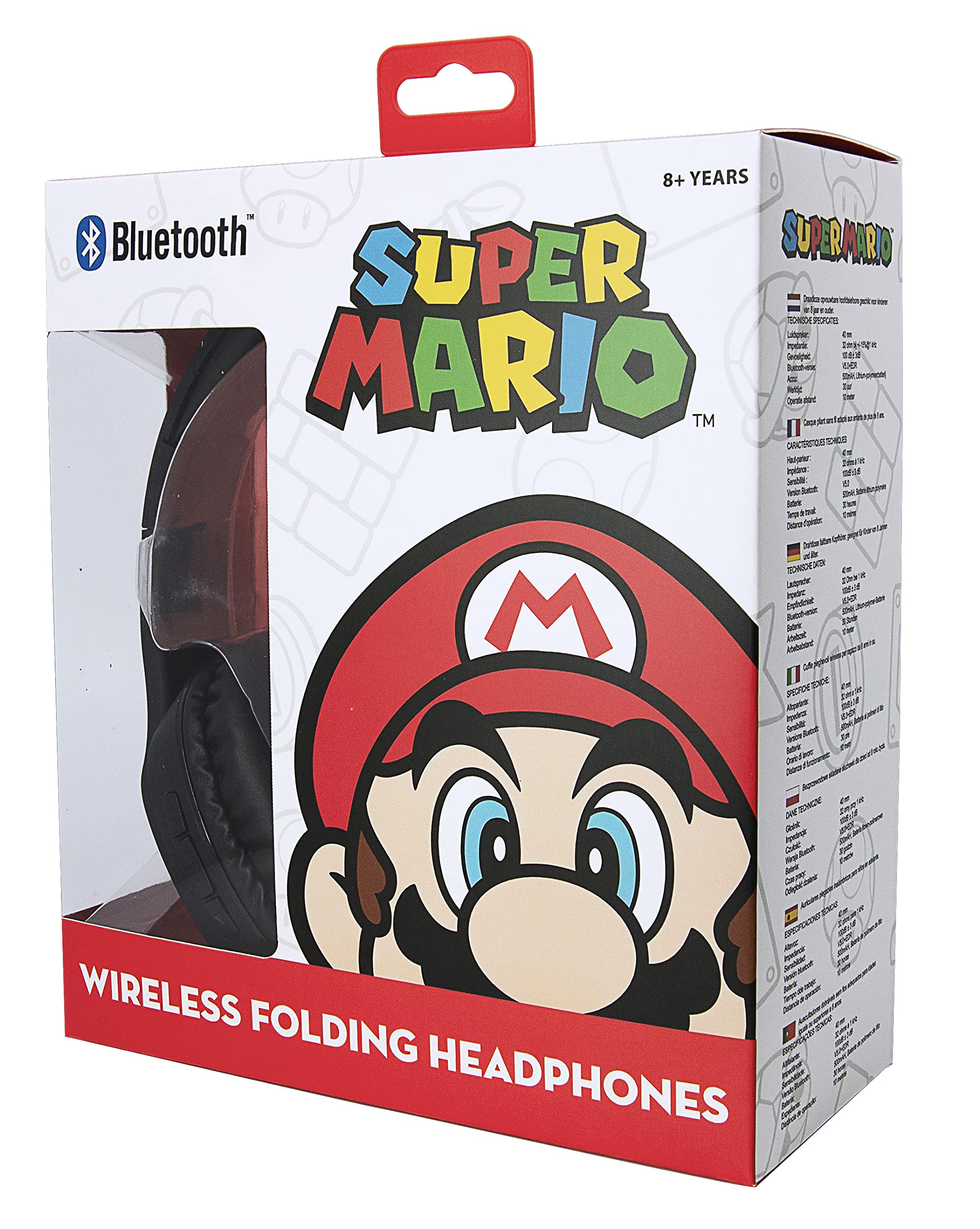 OTL Technologies OTL - Auriculares Inalambricos Bluetooth Super Mario para Dispositivos moviles y Tablets (Android)