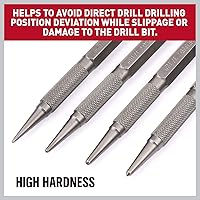 Vista 6 de HORUSDY Juego de punzón y punzón central de 4 piezas