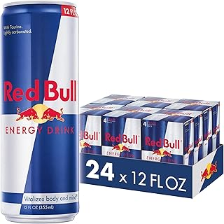 Red Bull Energy Drink with 114mg Caffeine plus Taurine & B Vitamins, 12 Fl Oz, 6 Packs of 4 Cans (Pack of 24)