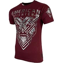 American Fighter Mens T-Shirt Durham Crew Neck Red S-5XL