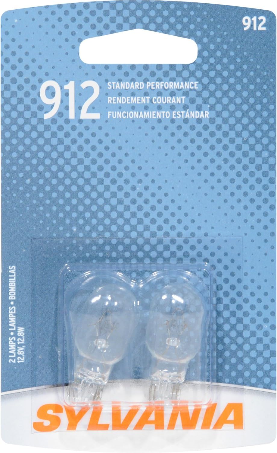SYLVANIA 912 Basic Miniature Bulb, (Contains 2 Bulbs)