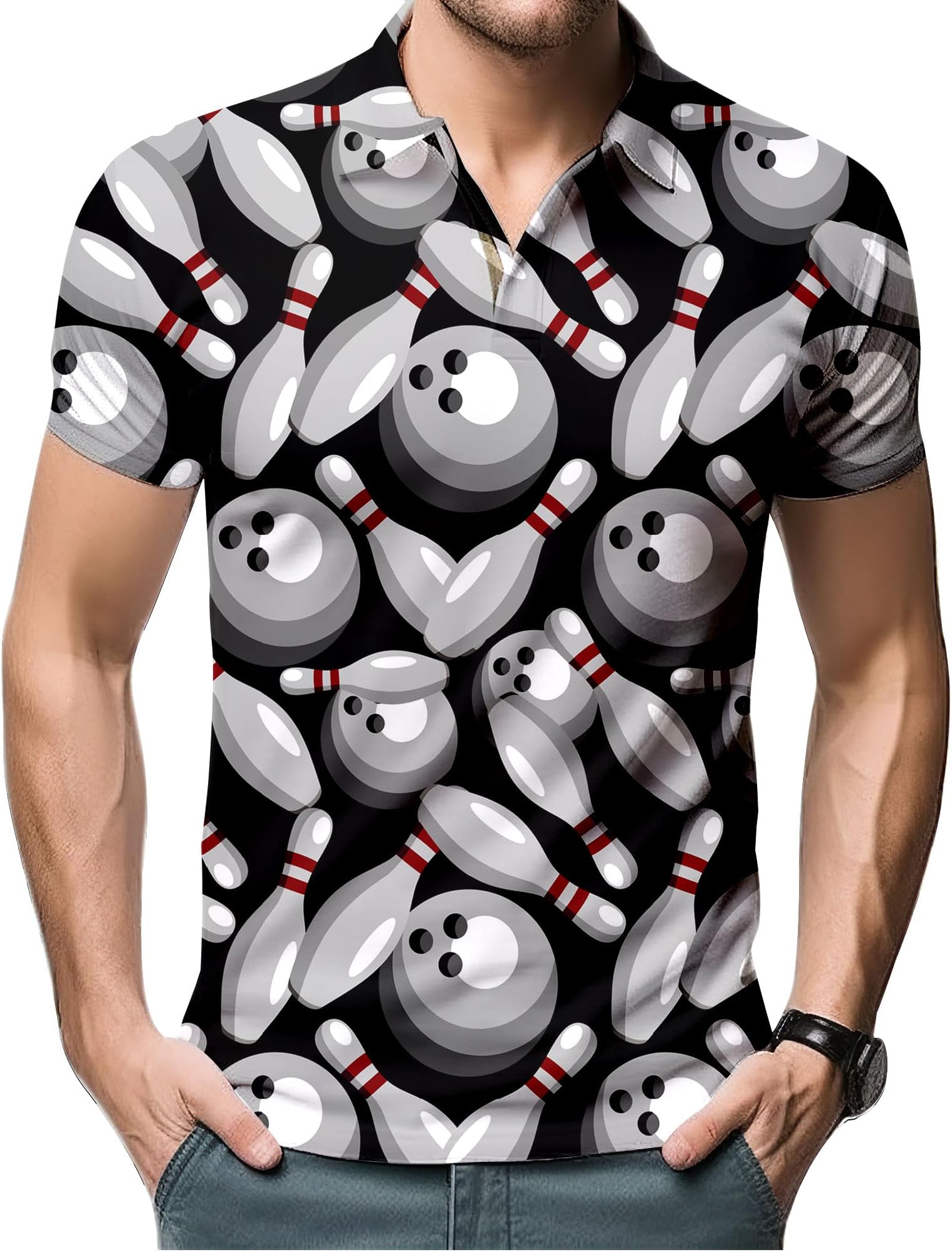 80s Golf Shirts for Men 90s Mens Golf Shirts Short Sleeve,Funny Golf Shirts Dry Fit 80s Outfit for Men