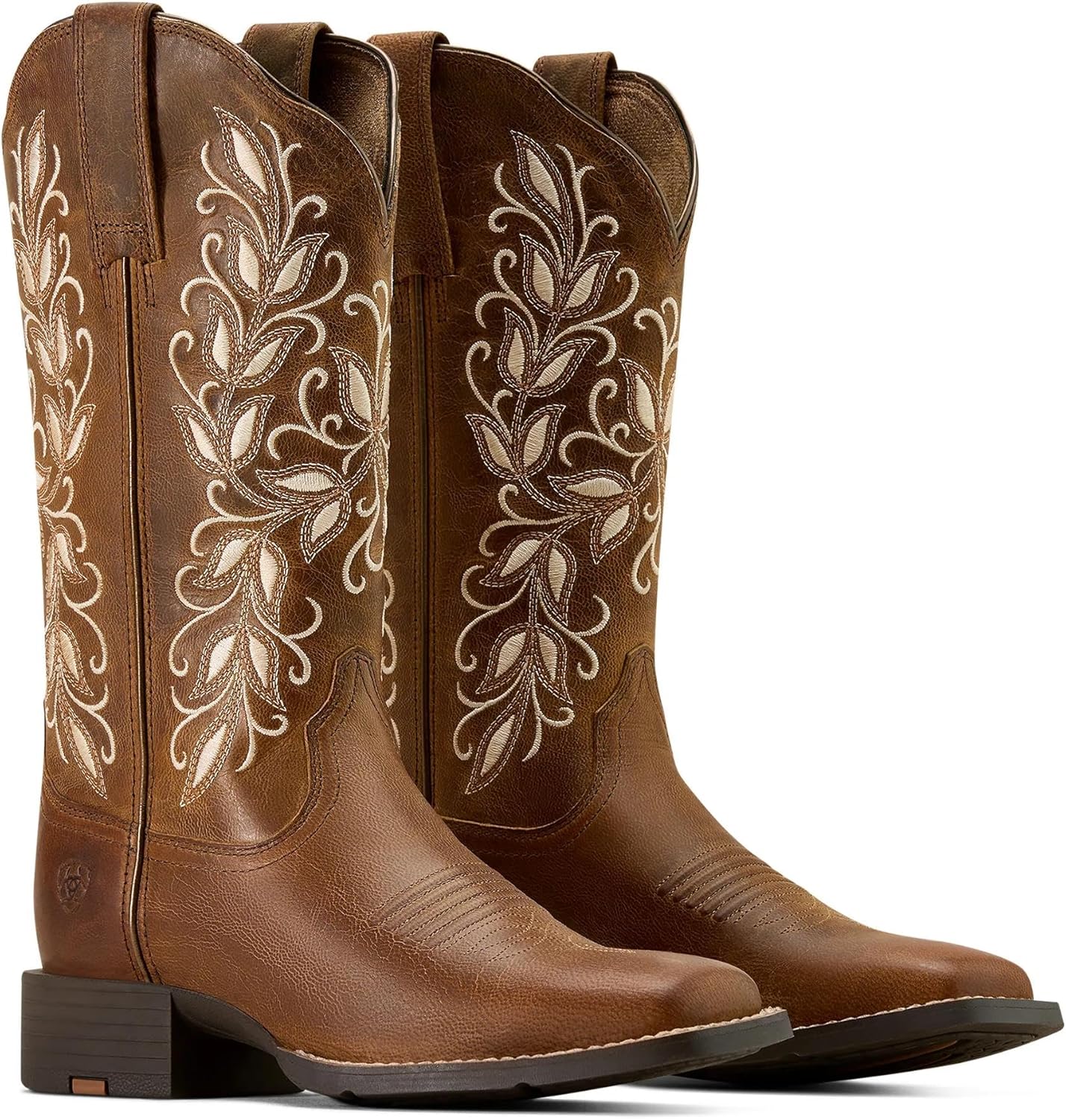 ARIAT womens Round Up Holly Wide Square Toe Western Boot - Image 7