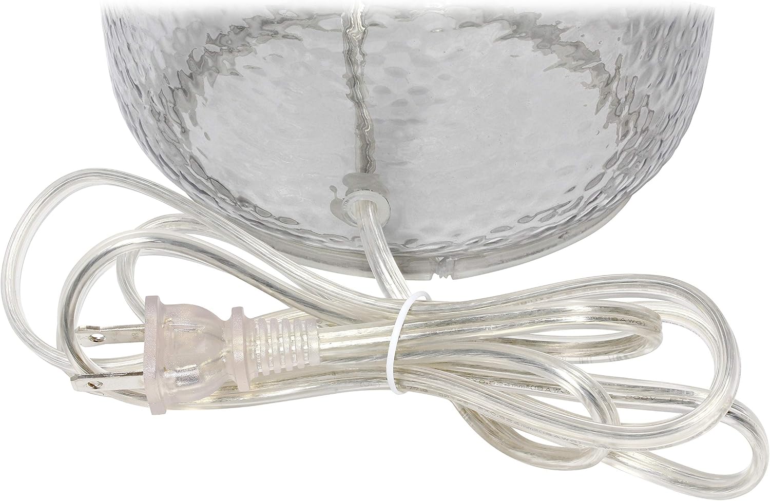 80% оƒƒ Dіѕсоunt Elegant Designs LT3334-WHT Textured Glass Table Lamp, Smokey Gray/White