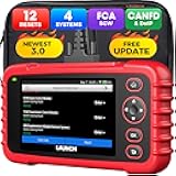 OBD2 Scanner LAUNCH CRP129X V3.0 Elite Scan Tool, Upgrade of CRP123X, 12 Reset Services, ABS/SRS/Transmission/Check Engine Car Code Reader, Lifetime Free Update, FCA AutoAuth & Auto VIN, CANFD & DoIP