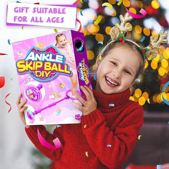 Ankle Skip Ball Toy for Kids Gifts for 3-8 Year Old Girls
