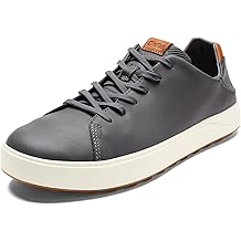 OLUKAI Waialae Mens Golf Shoes, Spikeless Golf Shoes, Supple Full-Grain Leather & Contoured Footbed, Waterproof & Stain-Resistant