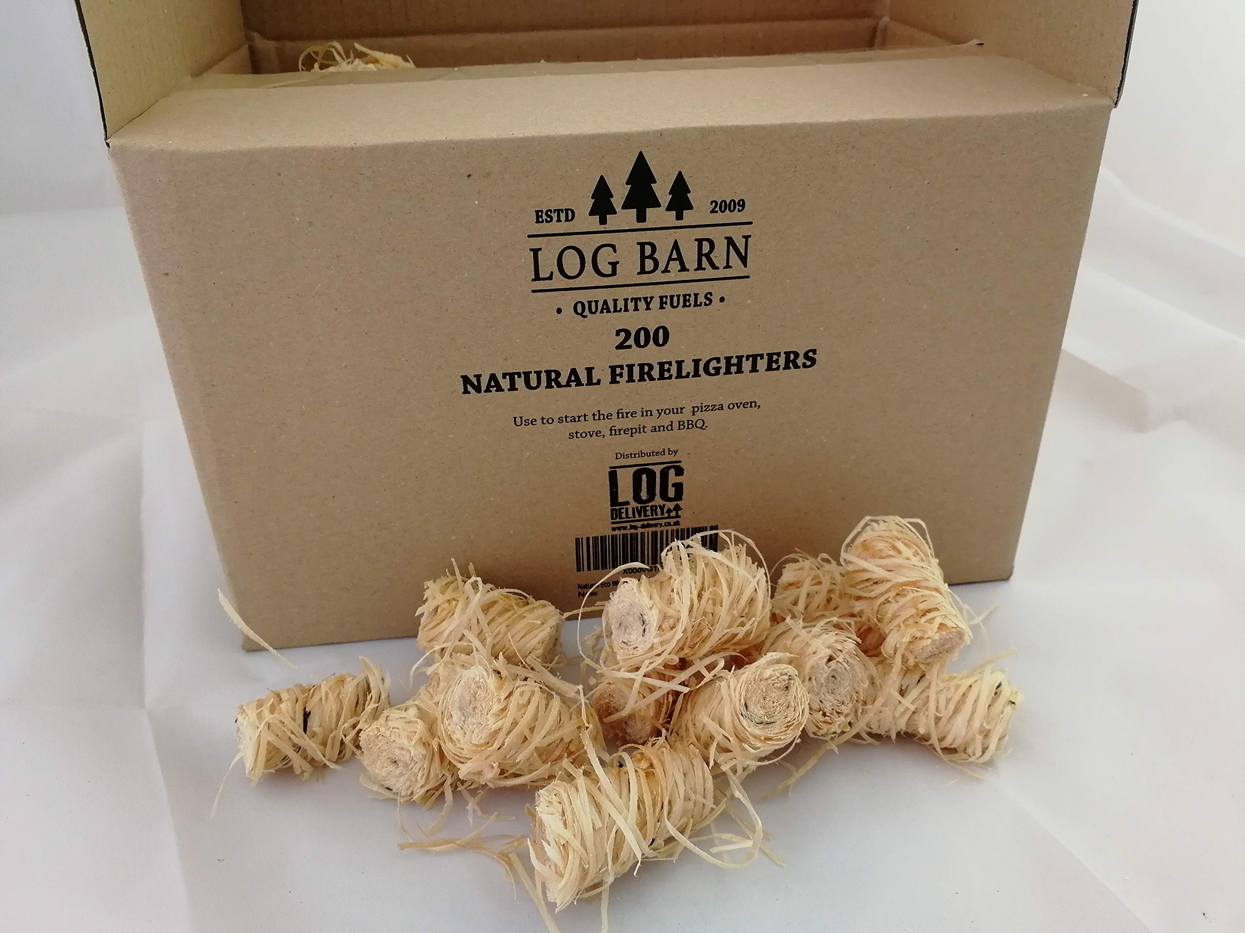 Natural Eco Wood Firelighters Wood Wool Flame Fire Starters Great for