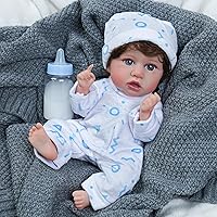 Vista 2 de BABESIDE Juego de 8 piezas de ropa para muñeca bebé con cuna para muñecas de 8-10-12 pulgadas, ropa y accesorios para muñeca bebé Bitty para bebés