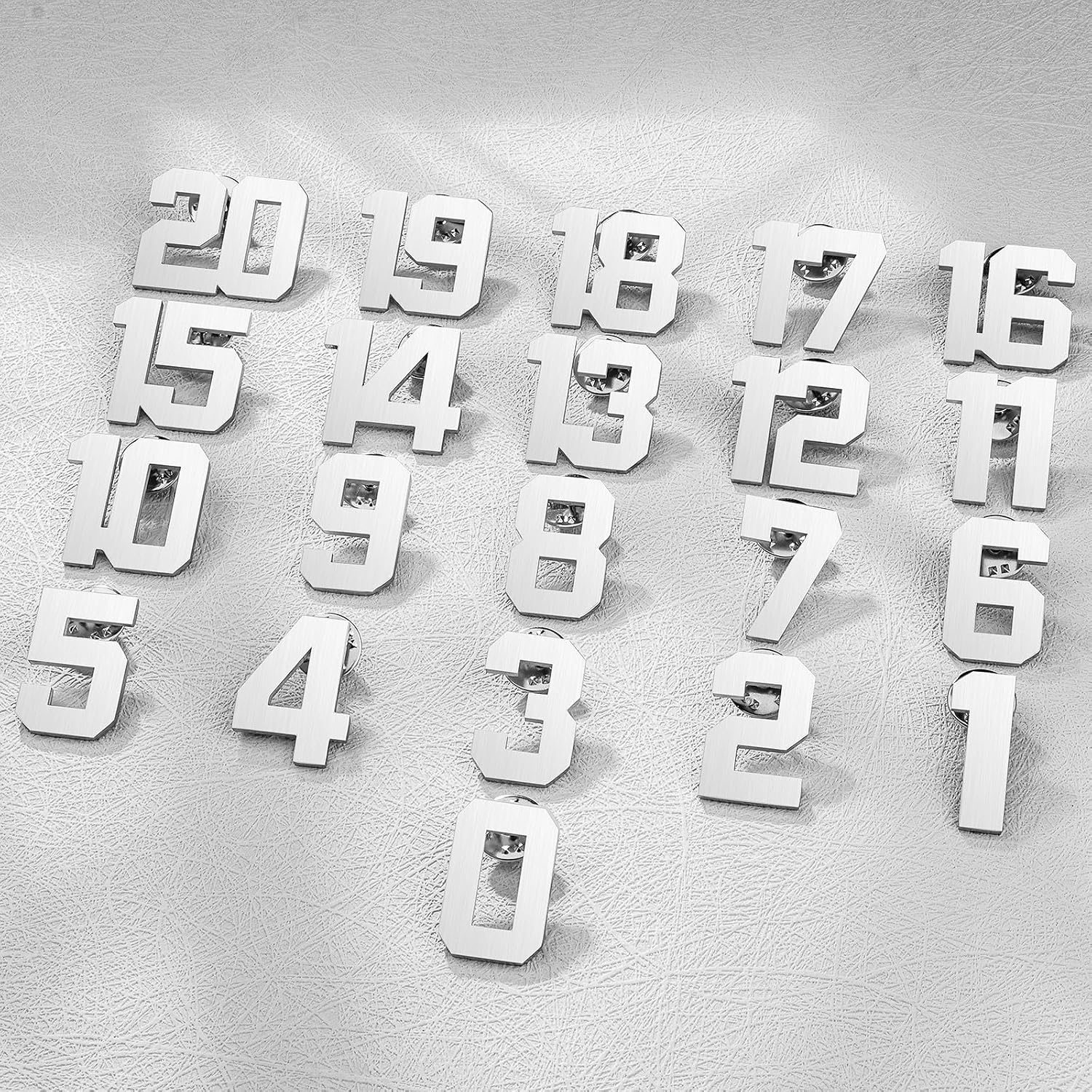 AMITER 0-100 Number Lapel Pins, Small Brooch Pin Tie Tacks for Suits Neckties & Hats, Personalized Gifts for Women Men Boys Girls image 4