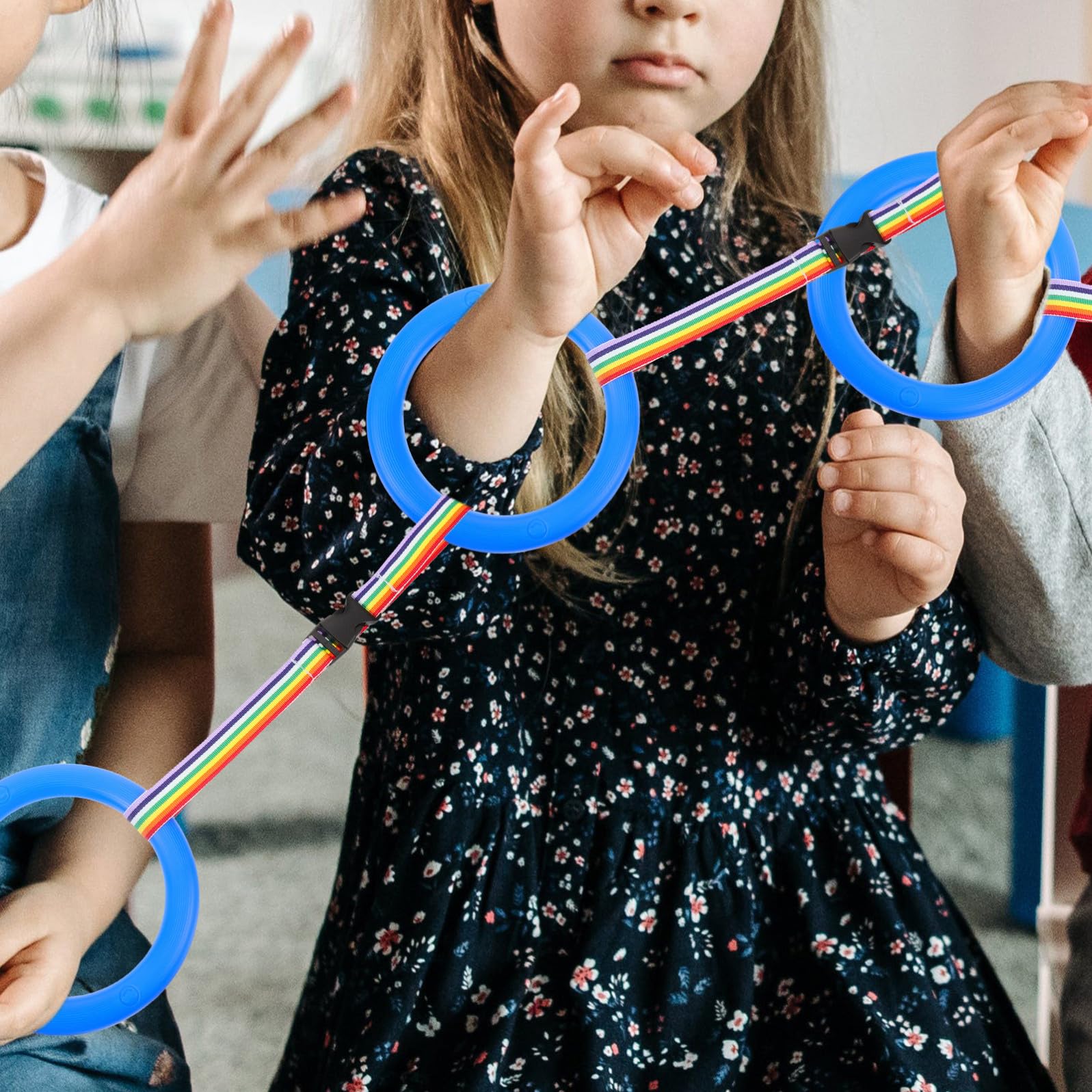 12 Piezas Cuerda de Seguridad para Asas Desmontables de Cuerda para Caminar Grupo para Guarderías y Aulas Resistente y Cómoda Paratrol de y Salidas Escolares