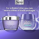 Olay Night Cream for Face, Anti-Aging Face Moisturizer for Women - Fragrance-Free Skin Care, Anti-Wrinkle, Exfoliate, Smooths Texture - Triple Collagen Cream, Niacinamide, Pro-Vitamin B5, 1.7Oz