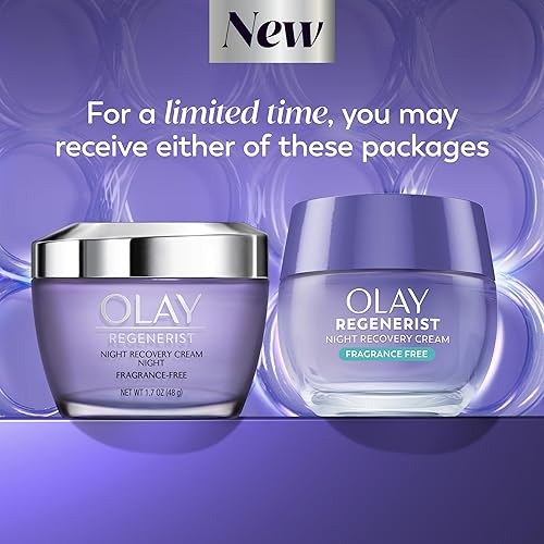 Miniatura 2 de Olay Regenera Noche Recuperación Crema & crema facial hidratante, 1.7 onzas