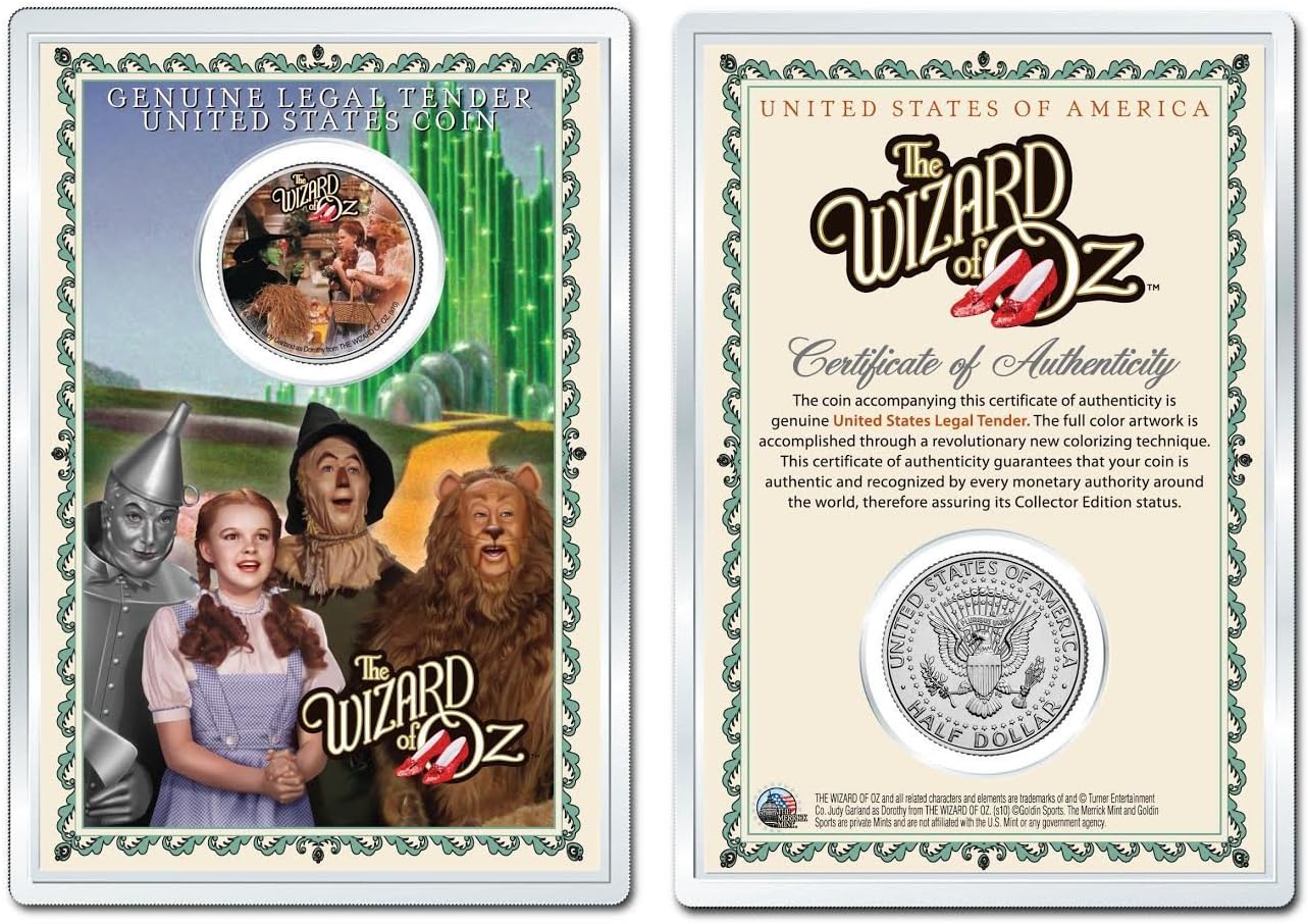 Wizard of OZ - Witch Official JFK Half Dollar U.S. Coin in Premium Holder
