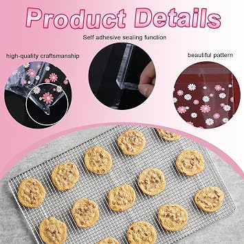 200PCS Clear Cellophane Bags for Cookies, Cookie Bags (10 X 10cm)