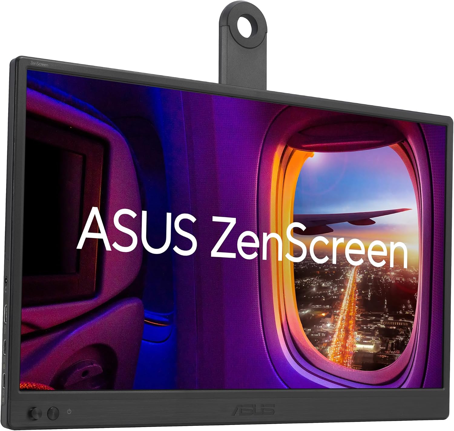 ASUS ZenScreen MB169CK Monitor USB portátil de 16 Pulgadas, 15.6 Pulgadas visibles, Full HD, IPS, Doble USB Tipo-C, Antiparpadeo, Filtro de luz Azul, Superficie antirreflejos, Soporte de 360° 10