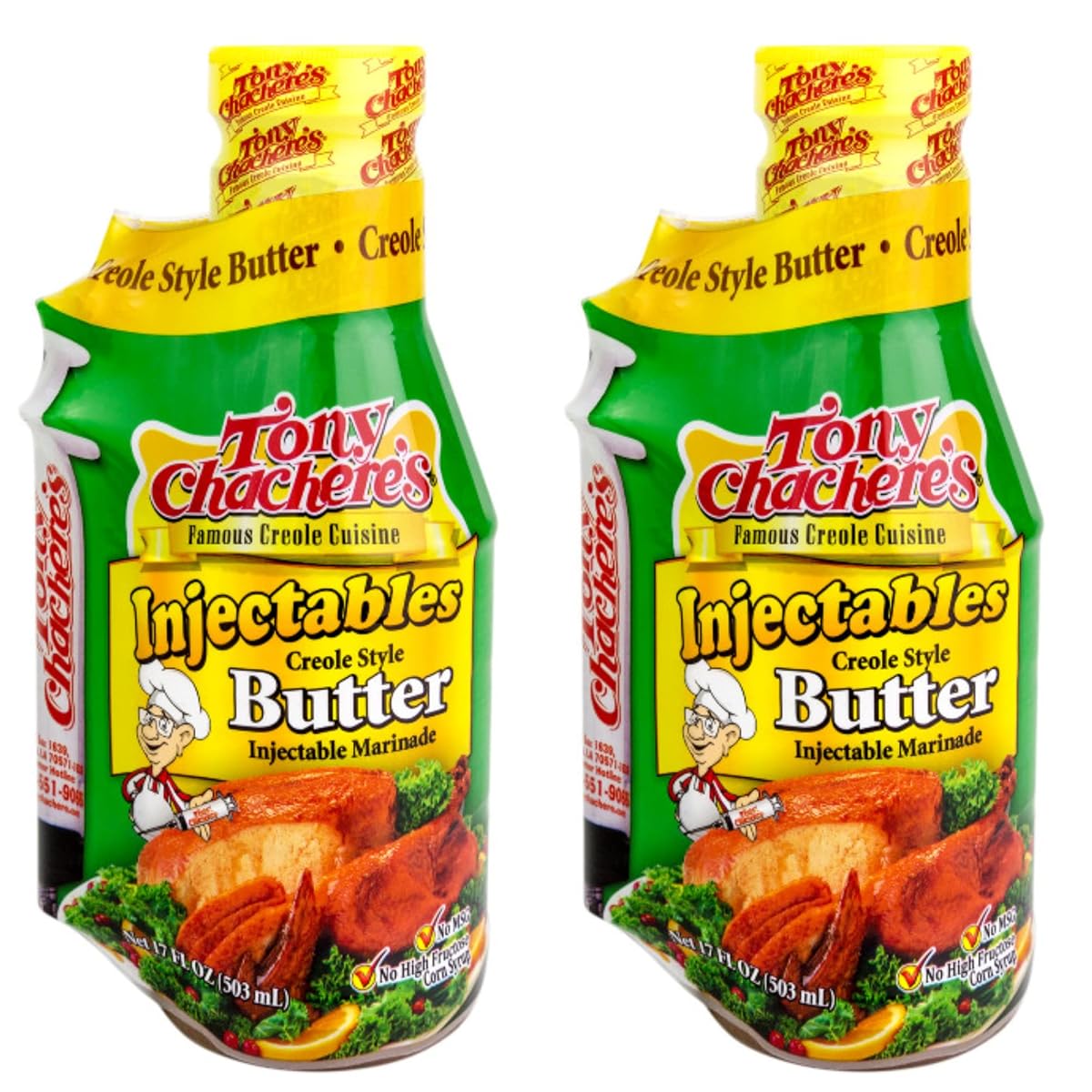 Tony Chacheres Injectable Butter (Butter Flavored) - 2 Pack