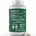 Glycinat de magnésium 200 mg Capsules (Élémentales) provenant de produits entièrement chélatés non buffer 100% Bisglycinate de magnésium - 300 Capsules à haute absorption de capacité maximale - Fabriqué au Canada - Nutritionn