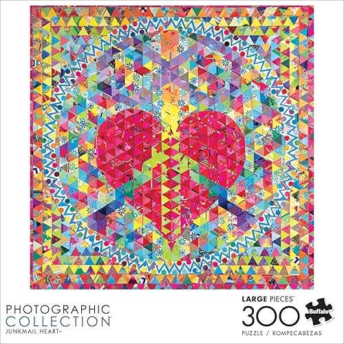 Miniatura 2 de Buffalo Games - Junkmail Heart (cuadrado) - Rompecabezas de 300 piezas grandes para adultos, rompecabezas desafiante perfecto para noches de juego -