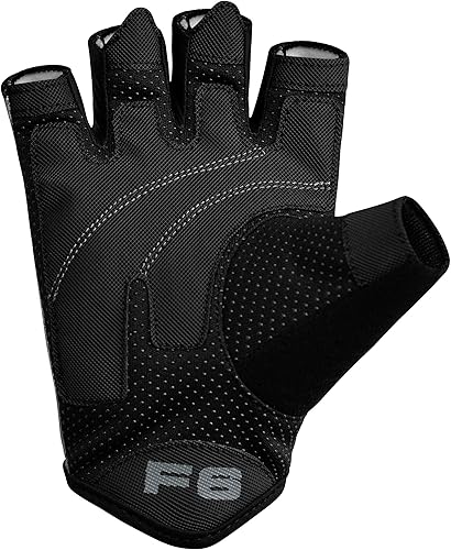 Miniatura 8 de RDX Guantes de levantamiento de pesas para gimnasio, entrenamiento de fitness, palma acolchada antideslizante, equipo de entrenamiento de fuerza