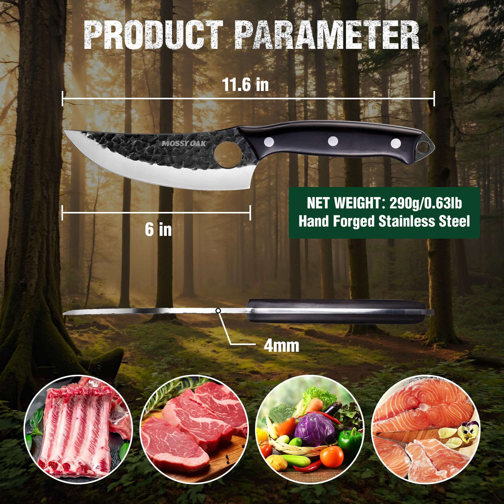 Mossy Oak Chef Knife - Durable Kitchen Knife -2