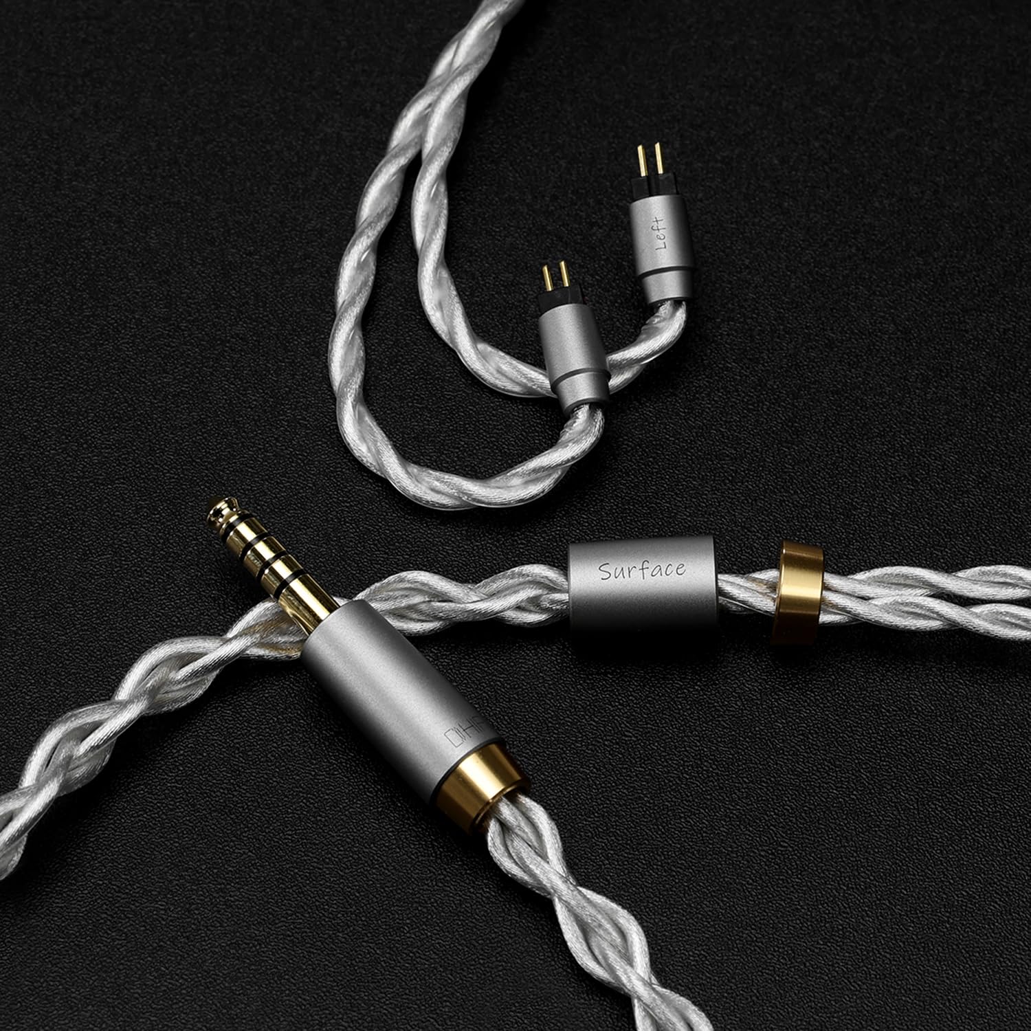 DD ddHiFi BC120S - Cavo di aggiornamento bilanciato per auricolari da 4,4 mm (cavo di superficie fornito) con connettore 0,78 a 2 pin