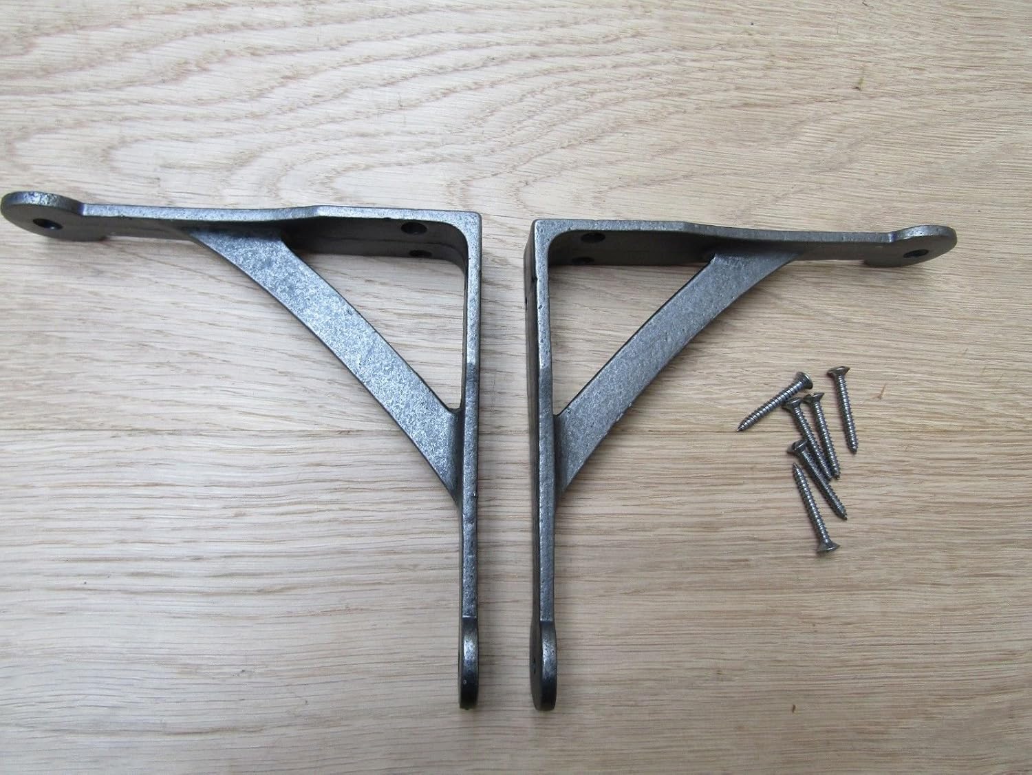 Castelion® Pair Of Small Cast Iron Victorian Ironbridge Shelf Brackets - View #6