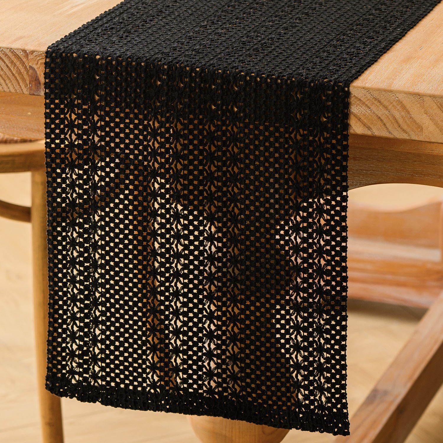 Boho Chemin de Table Vert Sauge Macrame 30 x 140 Centre de Table Decoration en Coton Lin Tissu Boheme Mariage Ferme Moderne Lavable Nappe Décor pour Champetre Cuisine Vacances Anniversaire