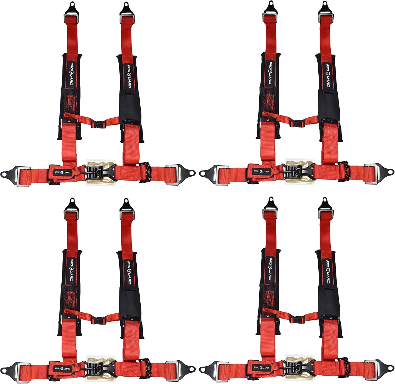 PROGUARD Offroad Harnesses with 2" or 3" Nylon Straps & 4 Points of Contact - Compatible with All UTVs