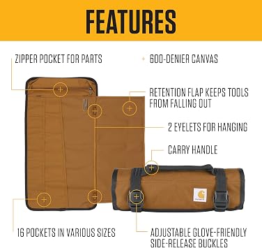 Carhartt Utility Roll Organizer Black