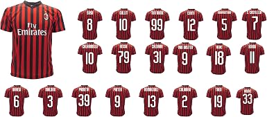 3R Maglia Milan Personalizzata 2022 Ufficiale Tuo Nome e Numero Adulto  Ragazzo e Bambino 2021 2022 lencicol Calcio Fan Shop