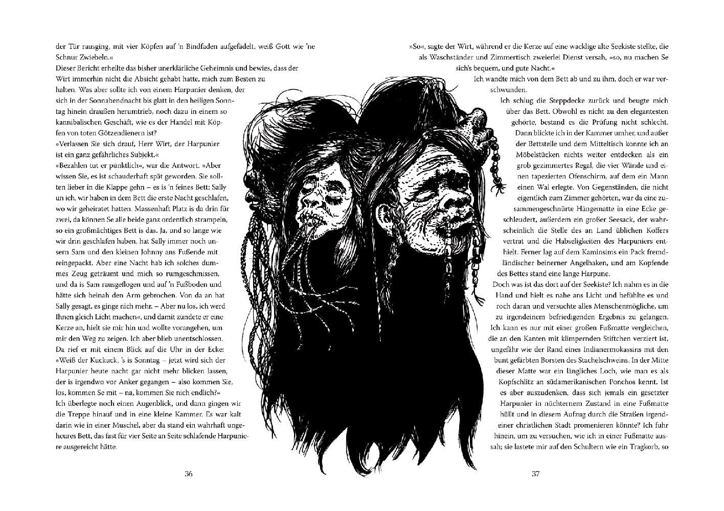 Moby Dick: oder Der Wal: Abenteuer-Klassiker mit 10 aufwendig gestalteten Extras. Durchgehend handillustriert, mit Leseband (Große Schmuckausgabe)