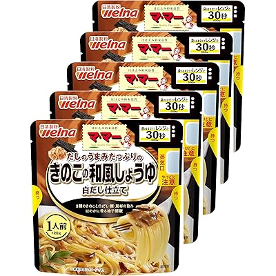 マ・マー だしのうまみたっぷりの きのこの和風しょうゆ 白だし仕立て 1人前 120g ×5個