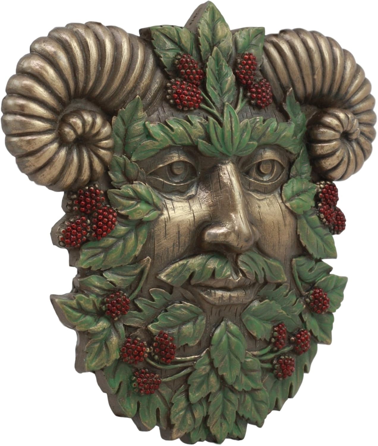 Ebros The Horned God Summer Harvest Celtic Greenman Wall Decor 6"Tall Pan Ent Wall Plaque Figurine