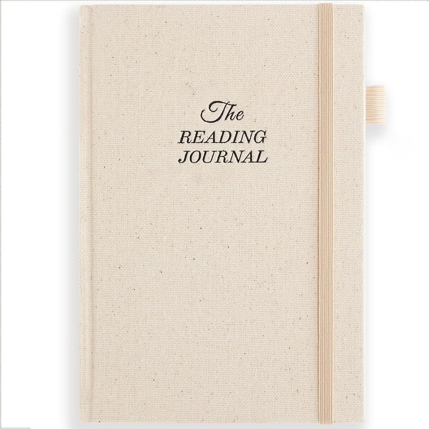 Reading Journal & Review Log A5 Beige 75 Books with Prompts. | Book journal with inner pocket for Track your progress and review up to 75 books, A great gift for book lovers and readers.