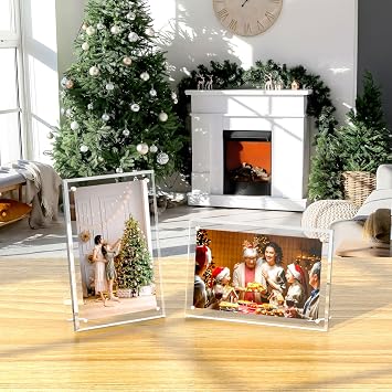 AITEE 5x7 and 4x6 Acrylic Picture Frames 3 Pack Bundle