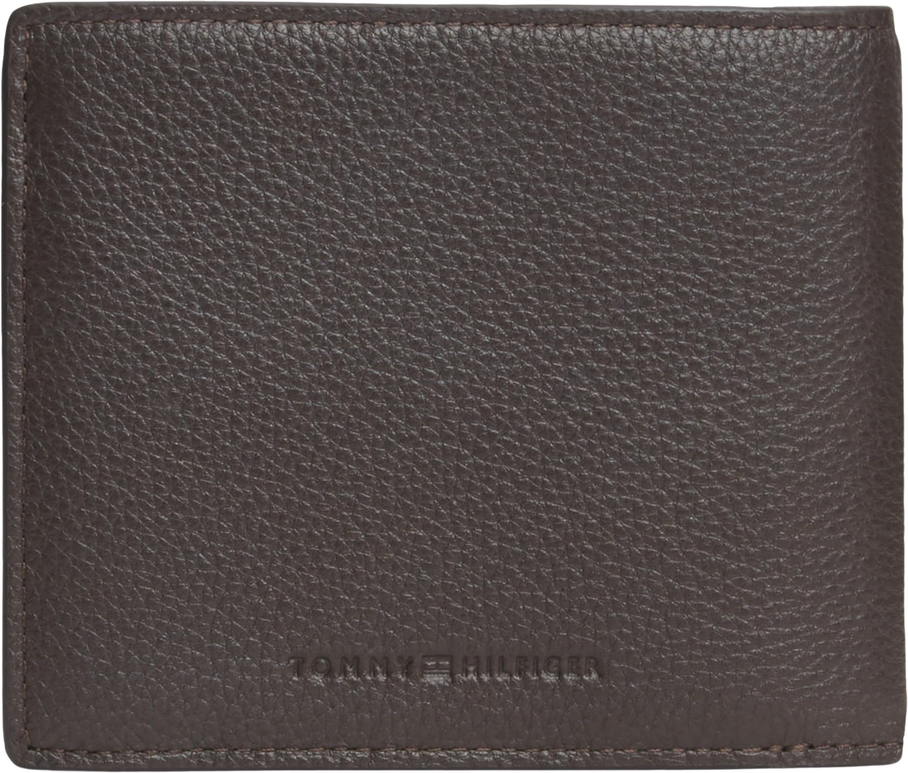 Tommy Hilfiger Men TH Central CC and Coin AM0AM14496 - Cartera Plegable, Marrón (Grano de café), One Size