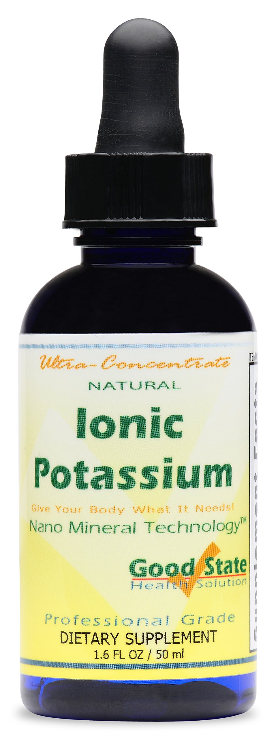 Good State | Liquid Ionic Potassium | 10 Drops Equals 50mg | 100 Servings per Battle.