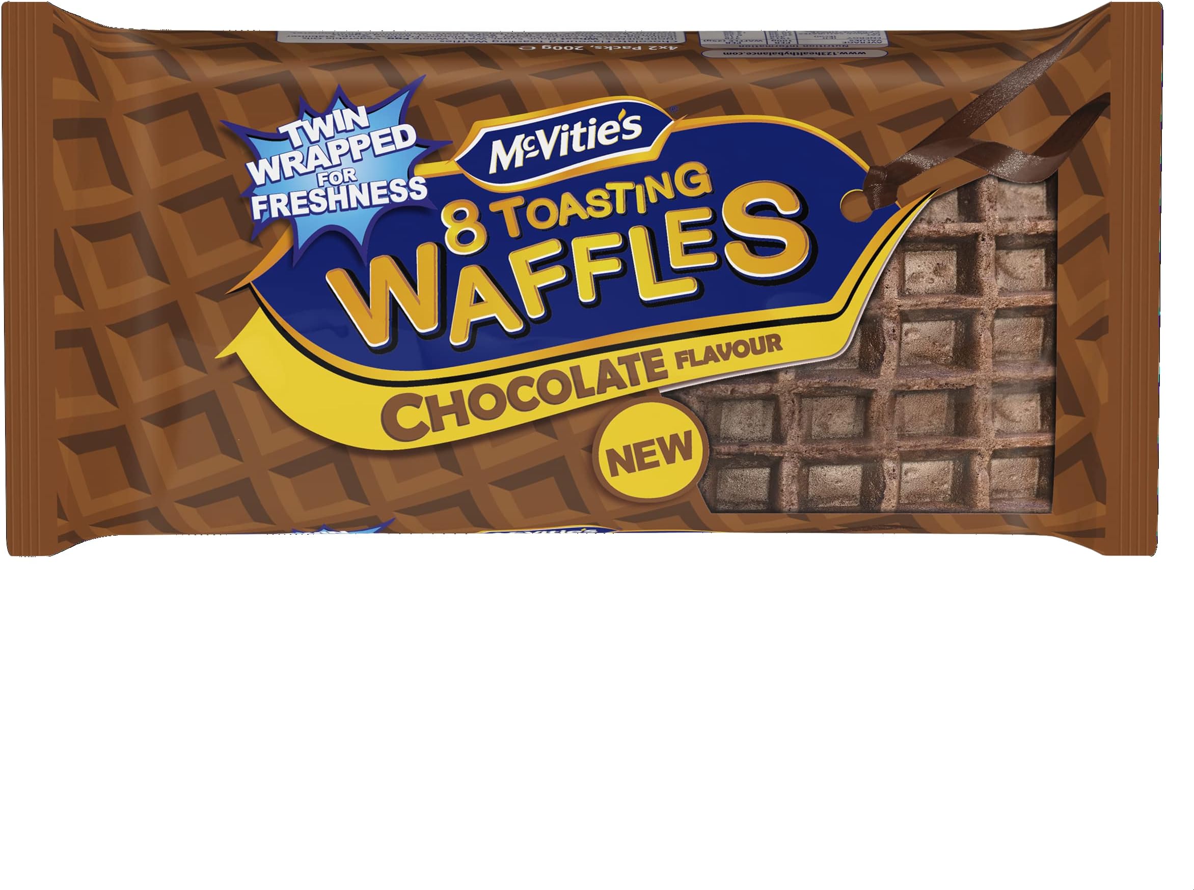 McVitie's Toasting Waffles Chocolate Flavour, 224 grams Waffles