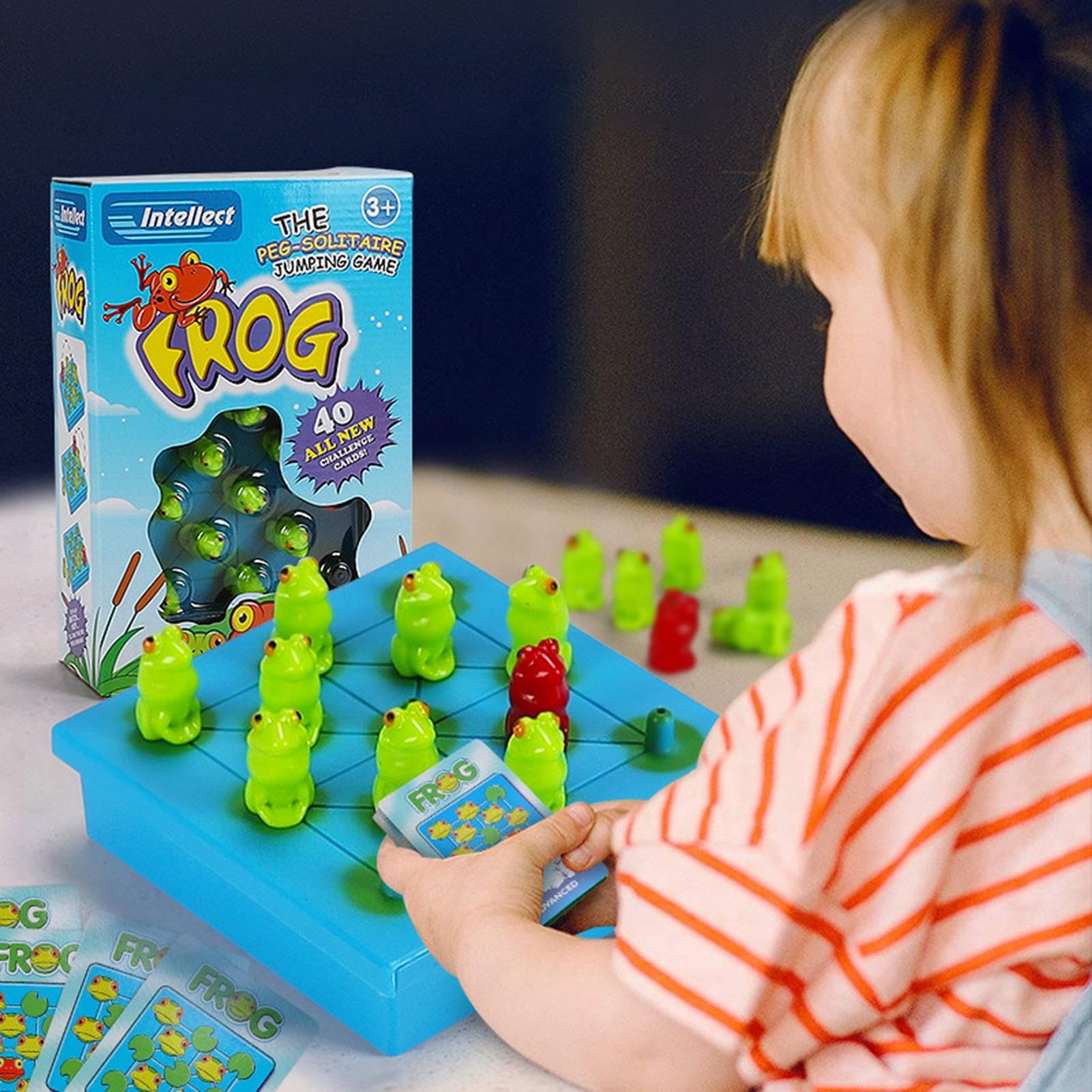Hopper Game – Jeux de société de stratégie pour, Jeu de Grenouille pour, Jeux de société de stratégie, Jeu de Saut, activités d'apprentissage préscolaire, Jouet pour à partir d